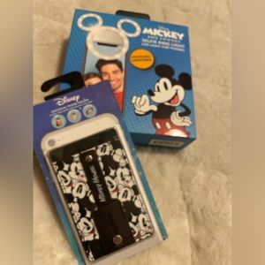 New Mickey Mouse Selfie Light & Credit Card Cell Phone Holder